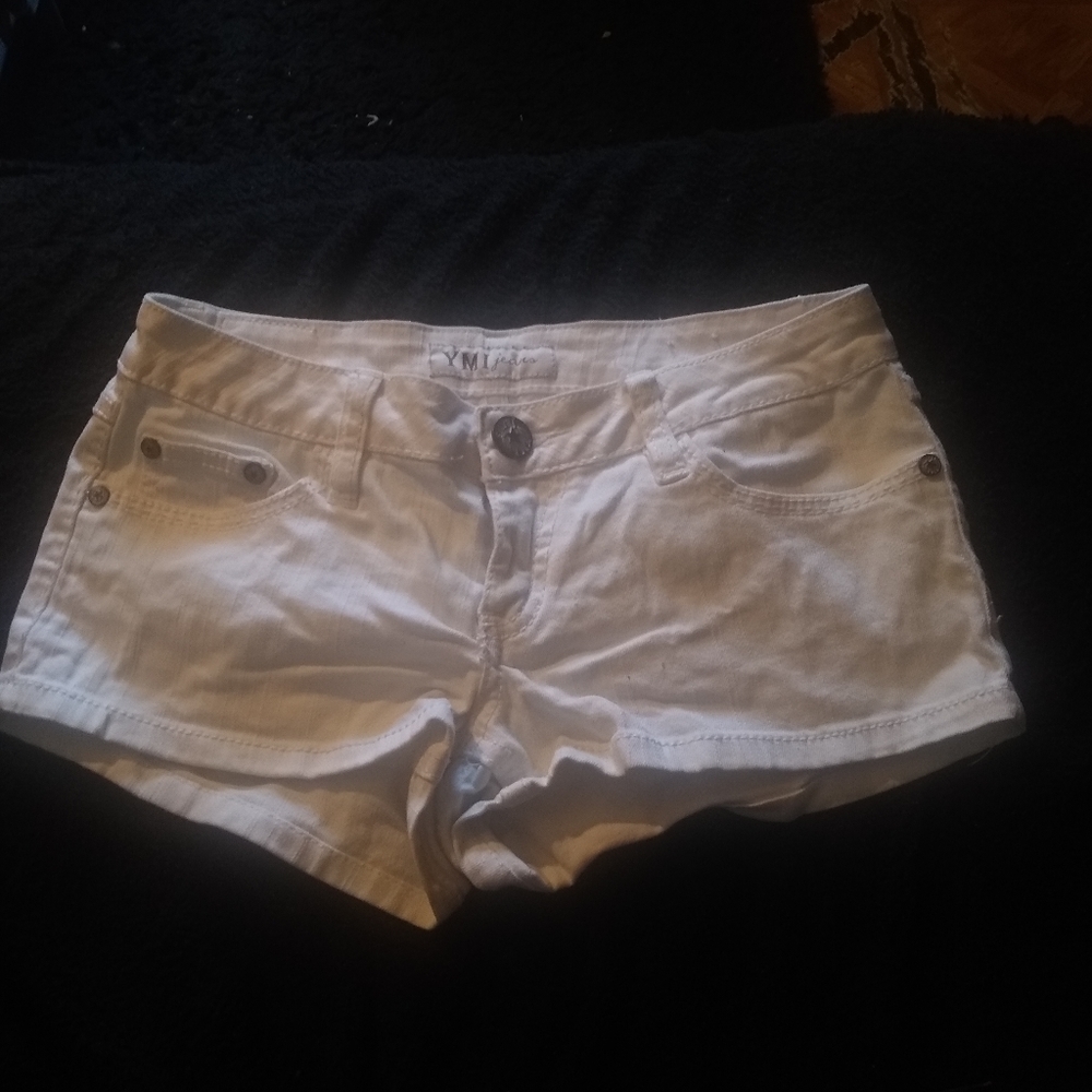 YMI jean white shorts